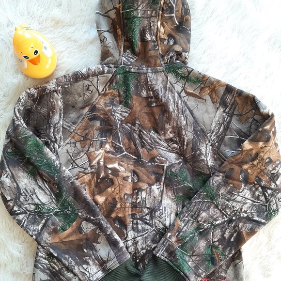 Under Armour Women's loose Camouflage fleece full-zip hoodie jacket Size M - Picture 3 of 8